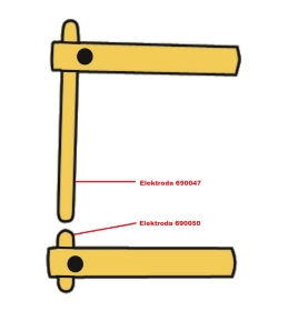 Obrázek Elektroda pro čelisti XA1 Telwin 690050